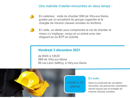 Visite de chantier : Féminisation des métiers du BTP