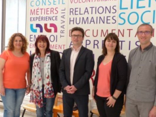 photo de Marie Belhache, Conchetta Bellantoni, Nathalie Boucheron, Anne-Gaëlle Leydier, Régine Roussel : Directrice adjointe