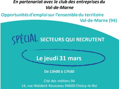 JOB DATING En partenariat avec le club des entreprises du Val de Marne